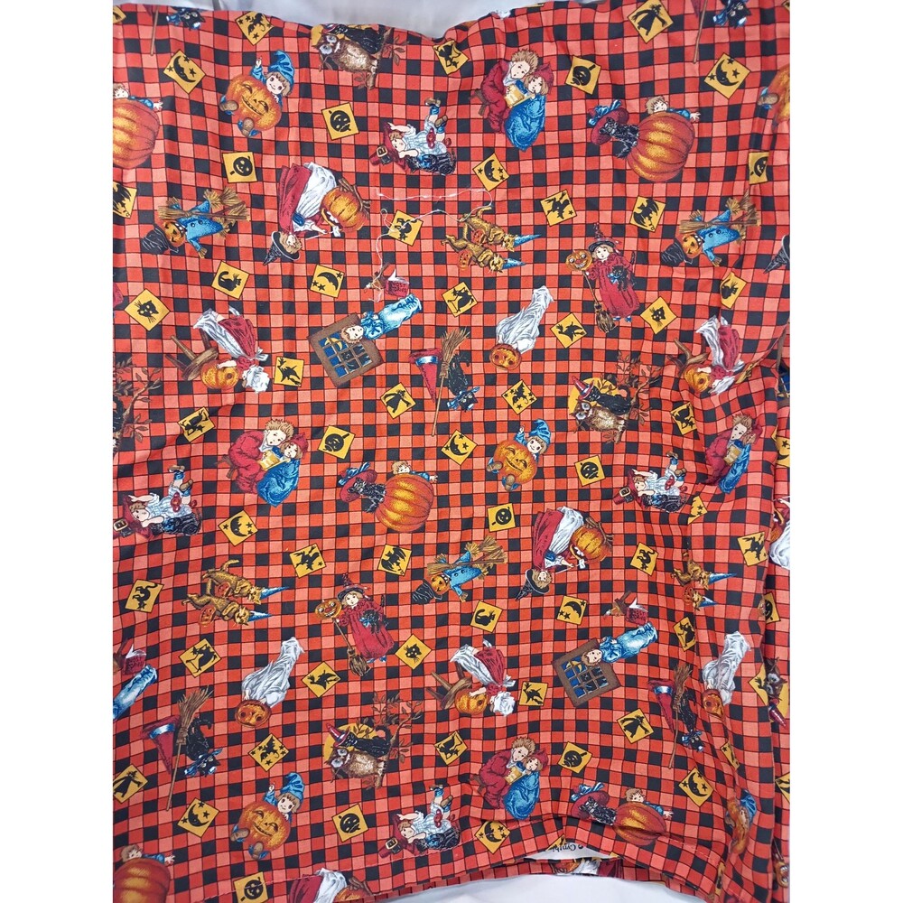 VIP Cranston Cynthia Hart Orange and Black Halloween Fabric 42"x34"